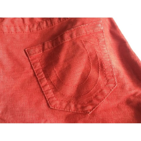 True Religion Corduroy skinny pants red SZ 28 - Picture 6 of 12